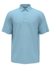 Mens Swing Tech Ventilated Heather Jacquard Golf Polo Shirt (Blue Grotto Heather) 