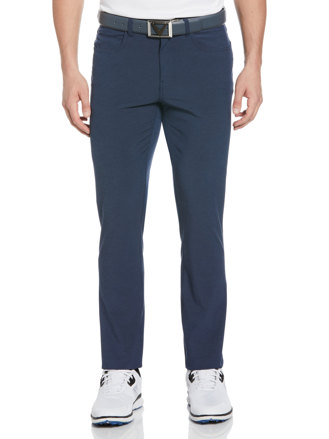 Textured 5 Pocket Golf Pant (Deep Navy Htr) 