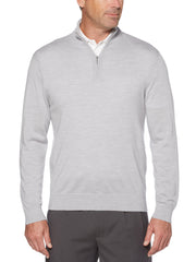 Mens Thermal Merino Wool 1/4 Zip Sweater-Jackets-Callaway
