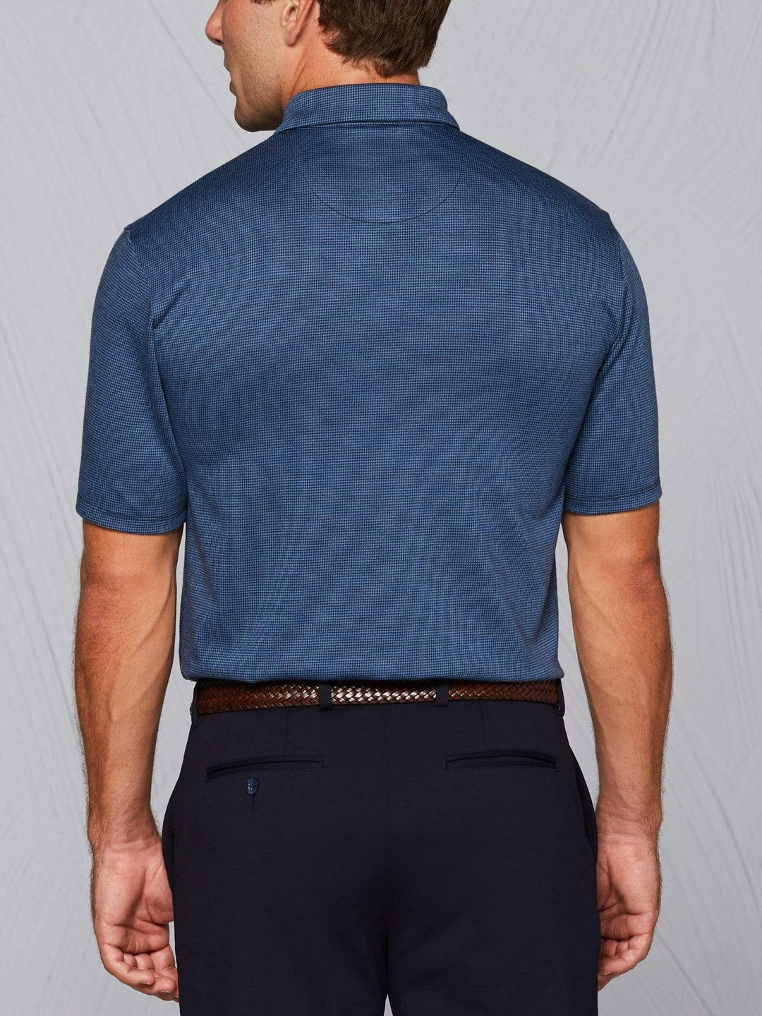 Mens Tour Authentic Wool Jacquard Polo