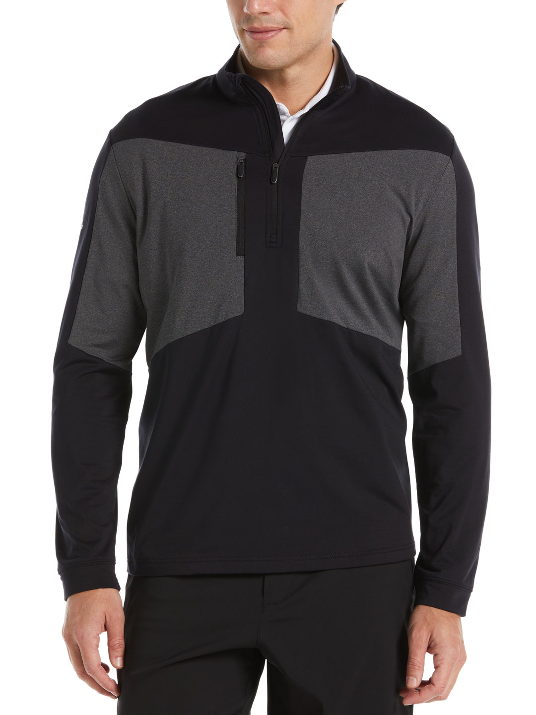 Ultra Light Aquapel 1/4 Zip Golf Pullover (Caviar) 