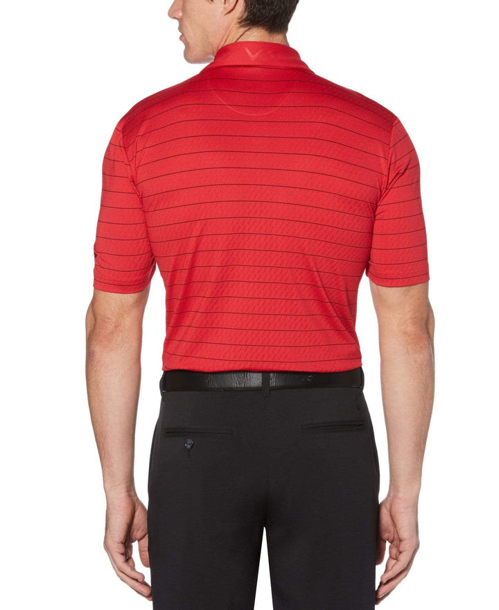 Mens Ventilated Stripe Polo-Polos-Callaway Apparel