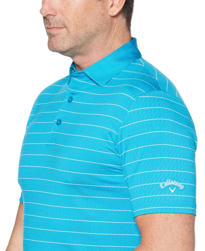Mens Ventilated Stripe Golf Polo-Polos-Callaway Apparel