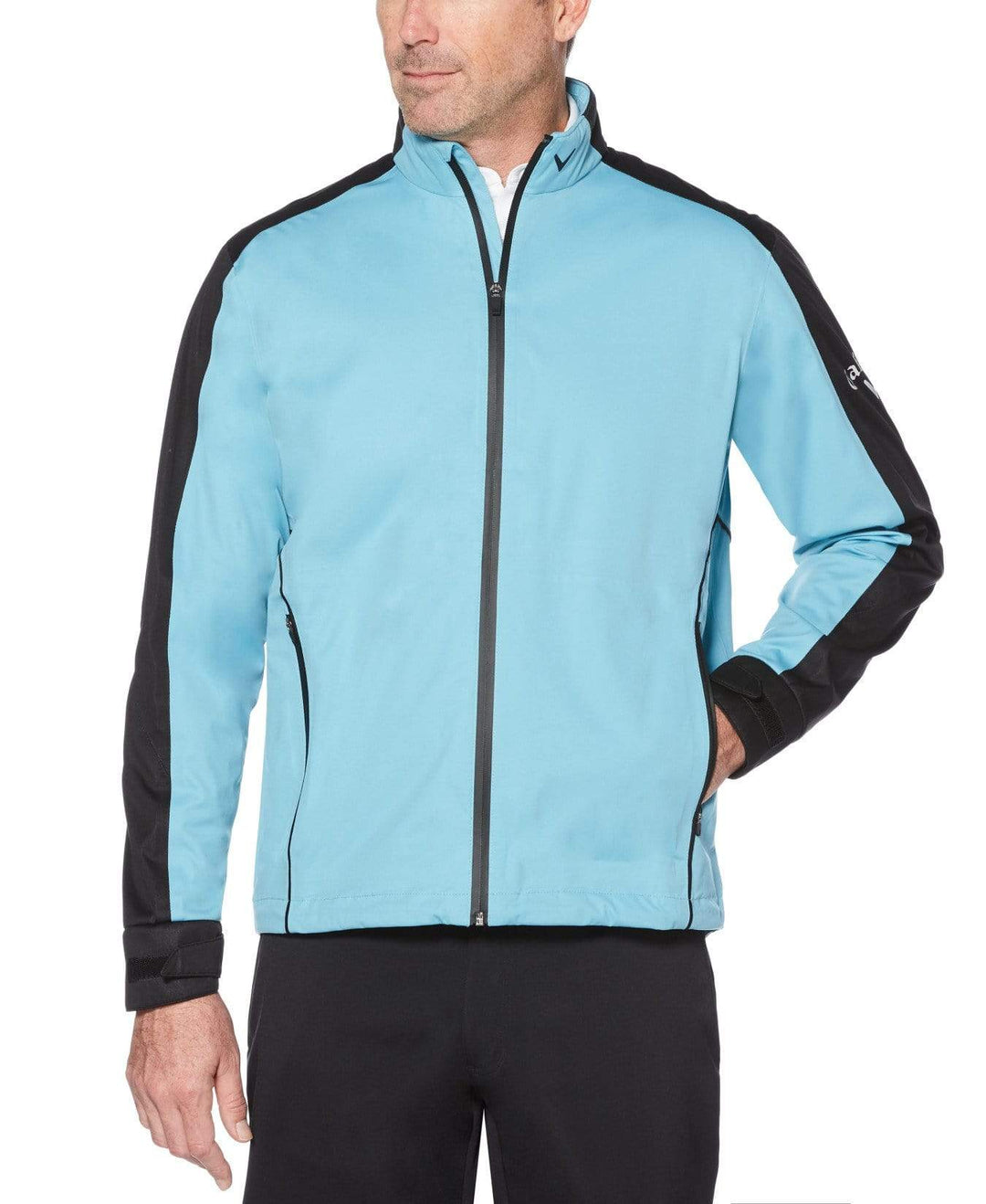 Mens Waterproof Full-Zip Jacket Jackets Delphinium Blue / S