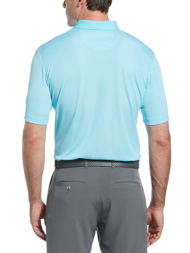 Mens Yarn Dyed Birdseye Color Block Polo-Polos-Callaway