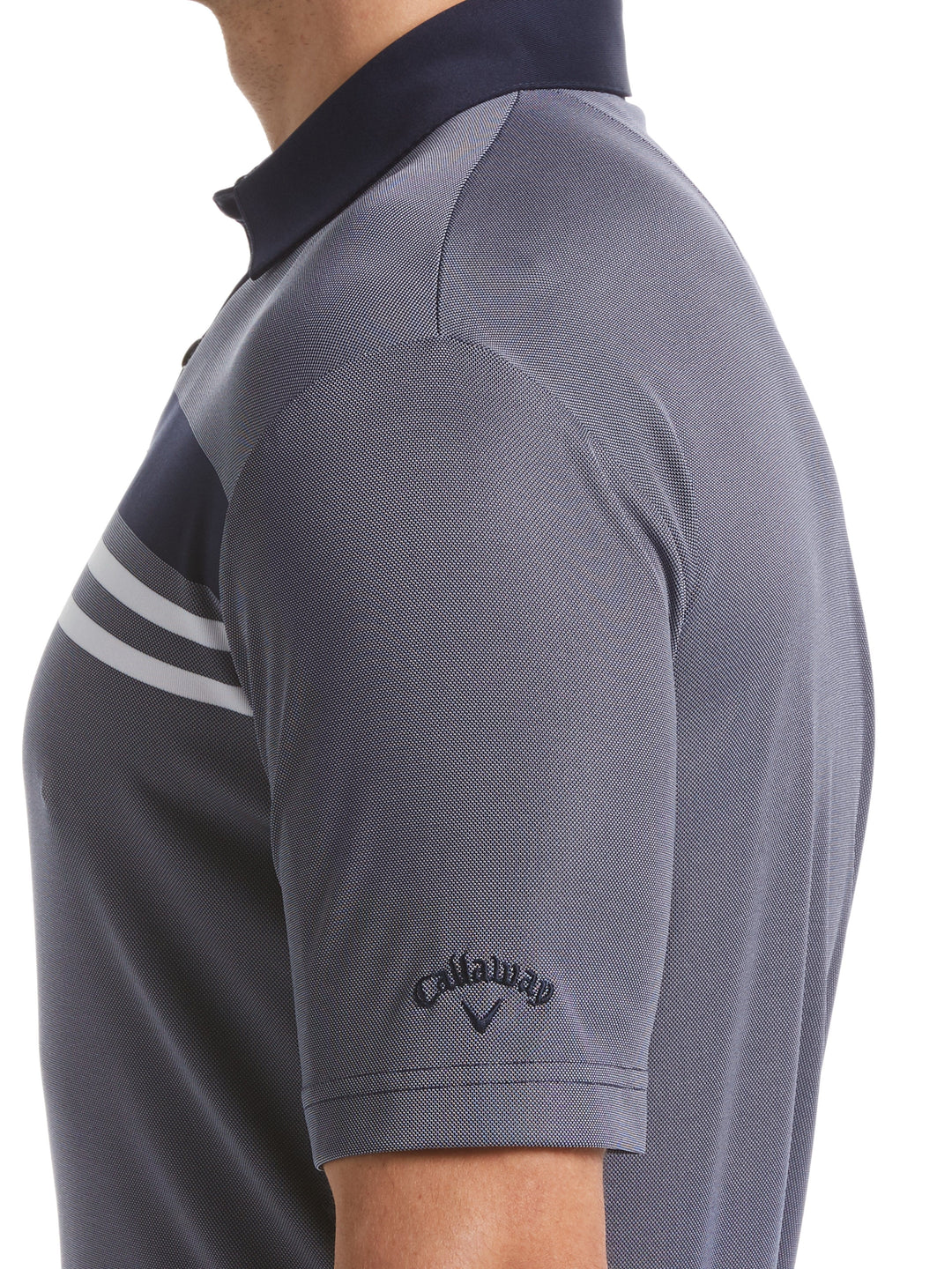 Mens Yarn Dyed Birdseye Color Block Polo-Polos-Callaway