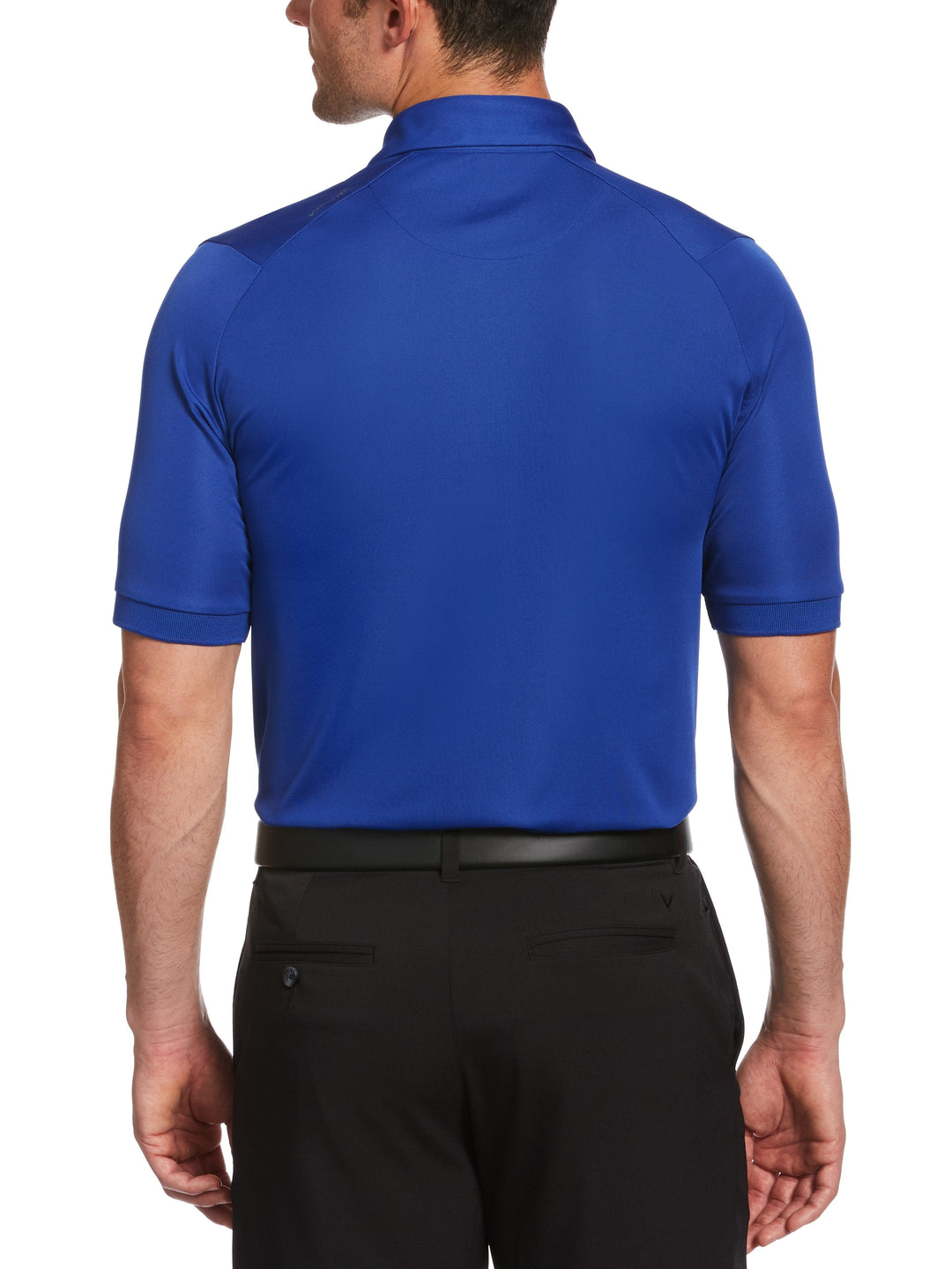 Mens Yarn Dyed Engineered Oxford Chest Block Swing Tech Polo-Polos-Callaway