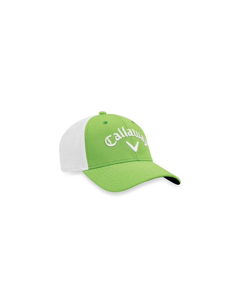 Mesh Fitted Hat-Hats-Lime/White-S/M-Callaway