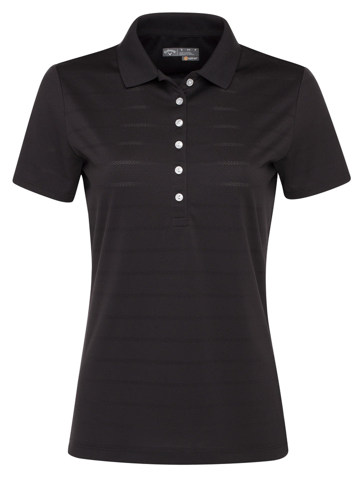 Opti-Vent Open Mesh Polo (Black) 