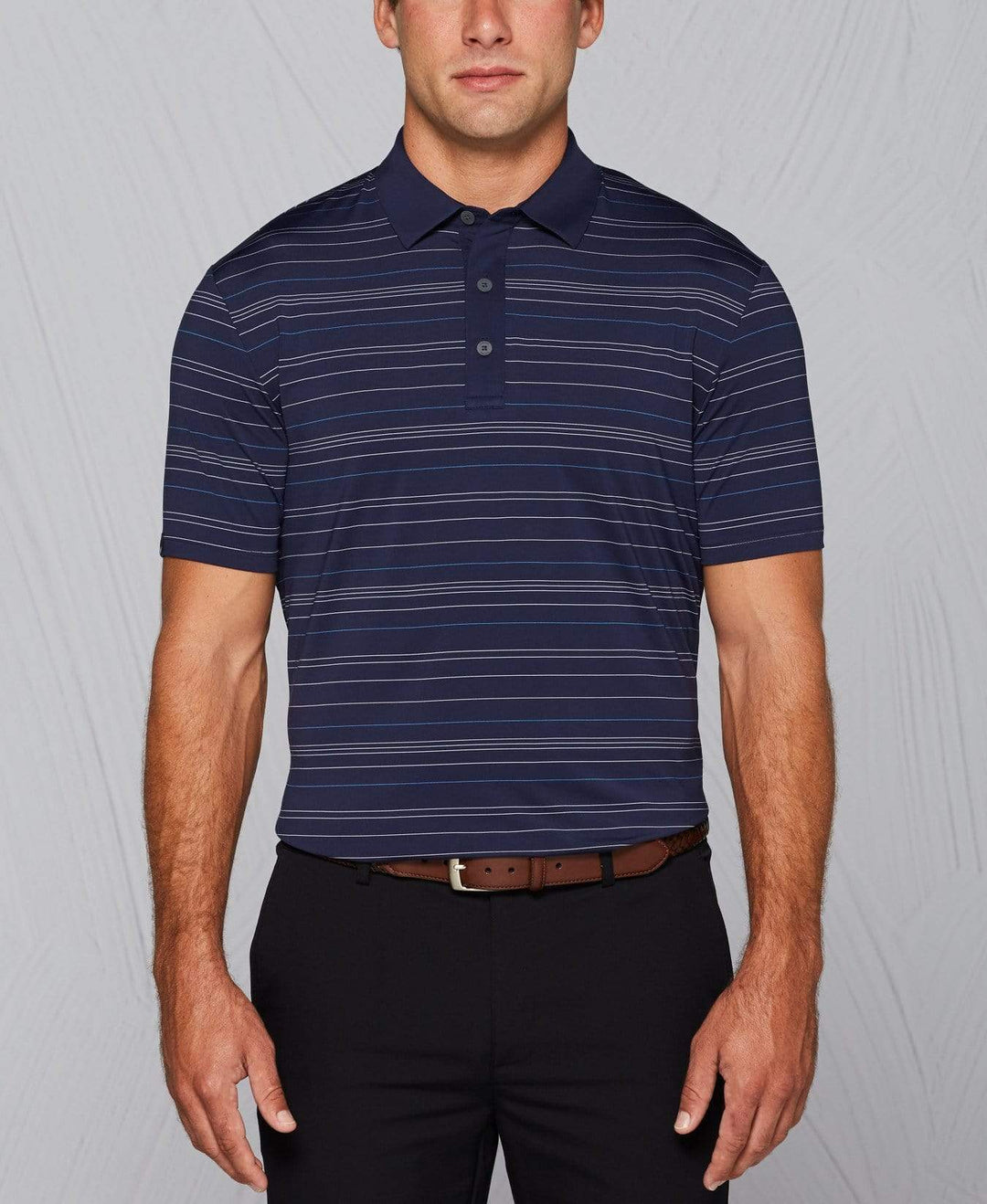 Tour Authentic 4 Color Striped Polo Polos Peacoat / L