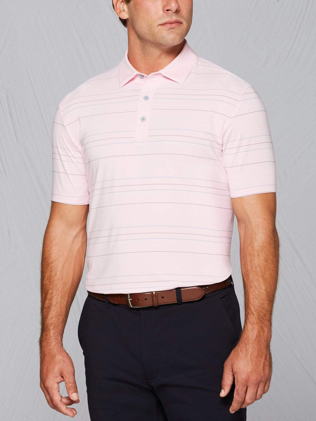 Tour Authentic 4 Color Striped Polo-Polos-Rose Shadow-XXXL-Callaway