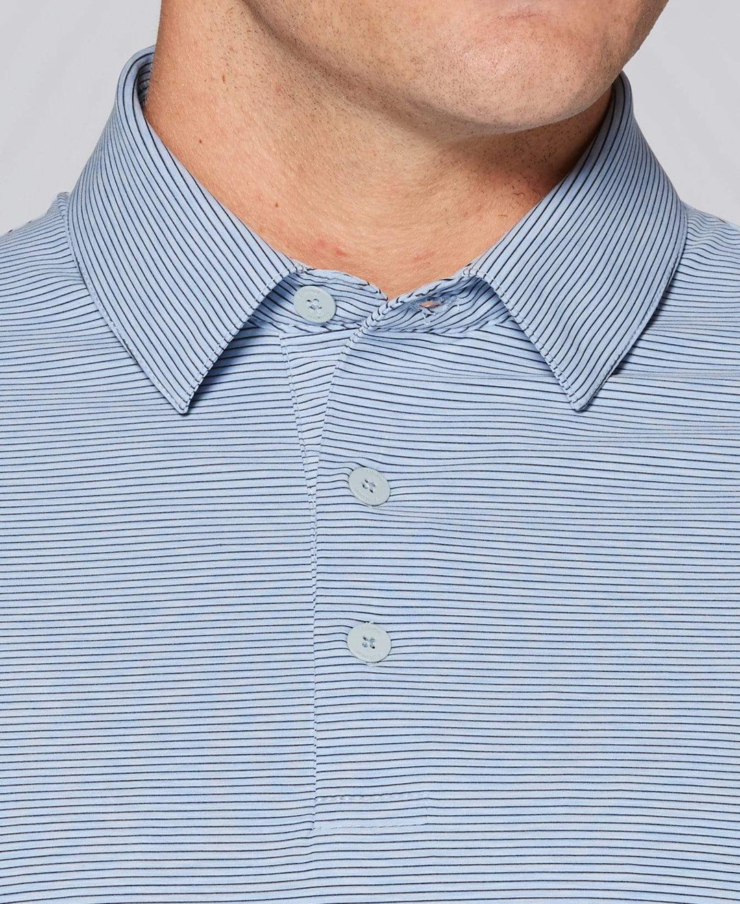 Tour Authentic Heather Striped Polo Polos