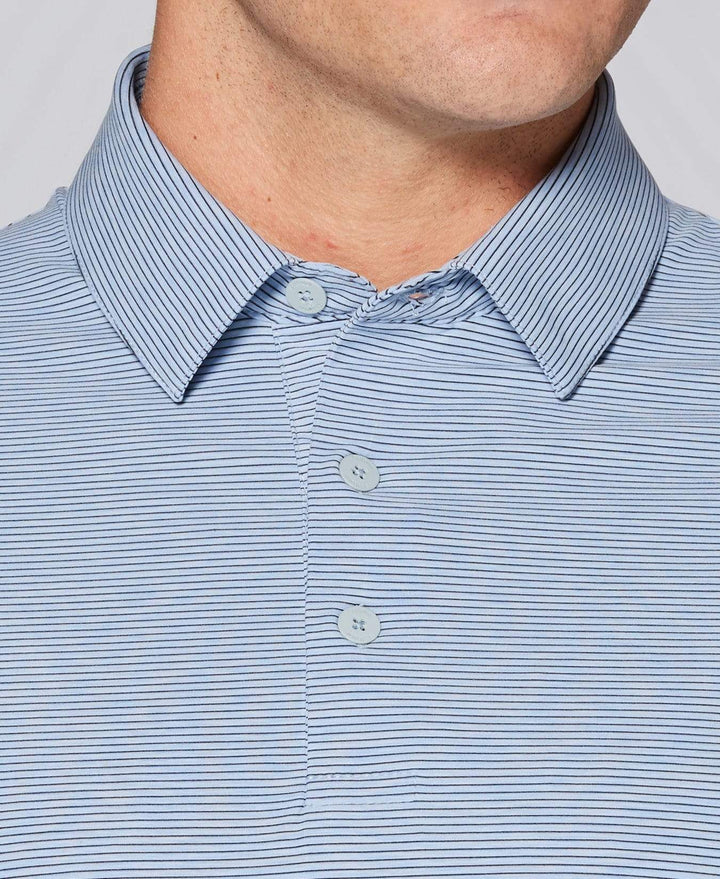 Tour Authentic Heather Striped Polo Polos