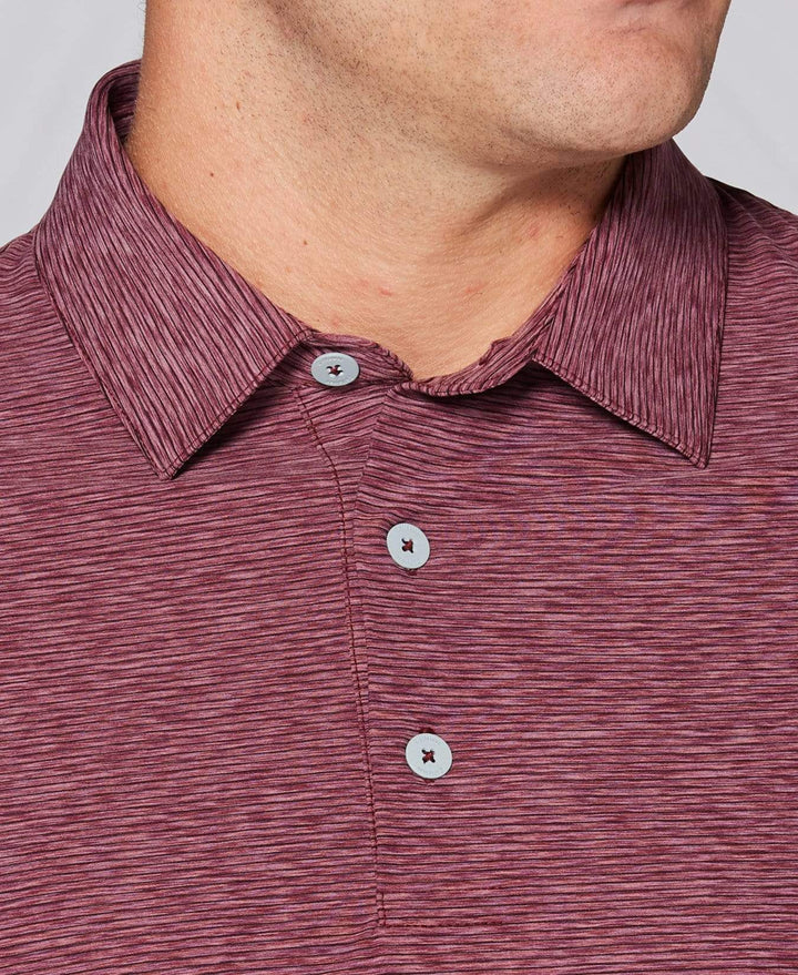 Tour Authentic Heather Striped Polo Polos