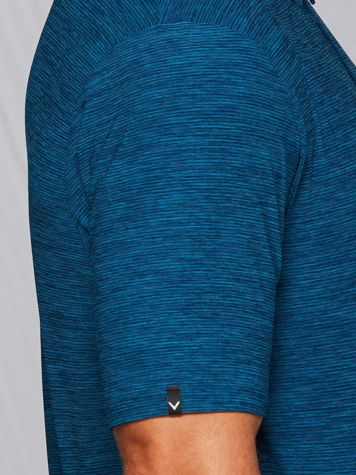 Tour Authentic Heather Striped Polo-Polos-Poseidon Heather-S-Callaway