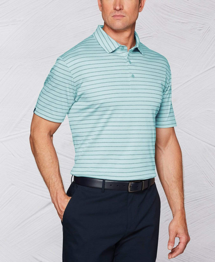 Tour Authentic Mercerized Cotton Stripe Polo Polos Aruba Blue / XXL