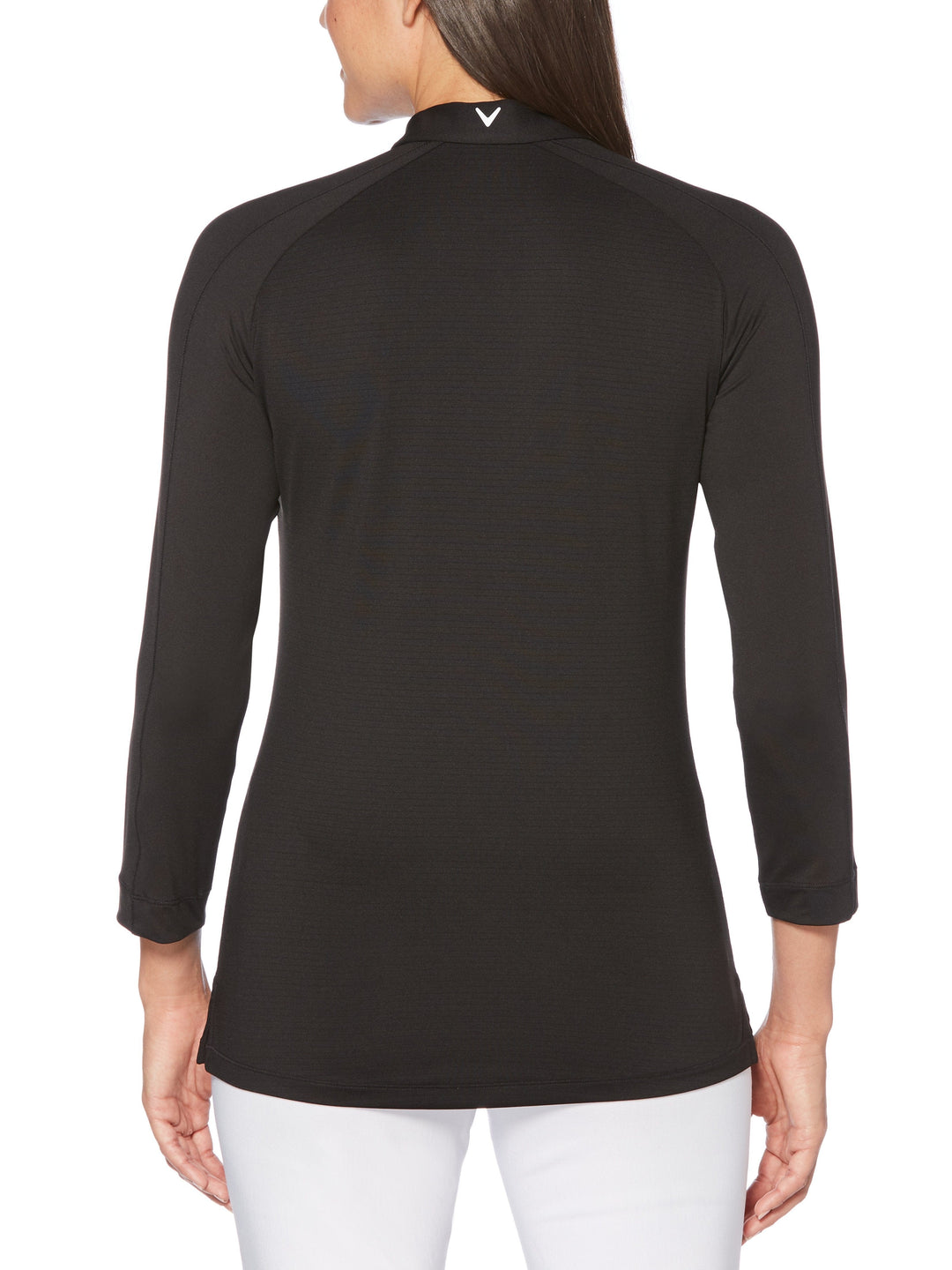 Womens 3/4 Sleeve Swing Tech Shadow Stripe Polo-Polos-Callaway