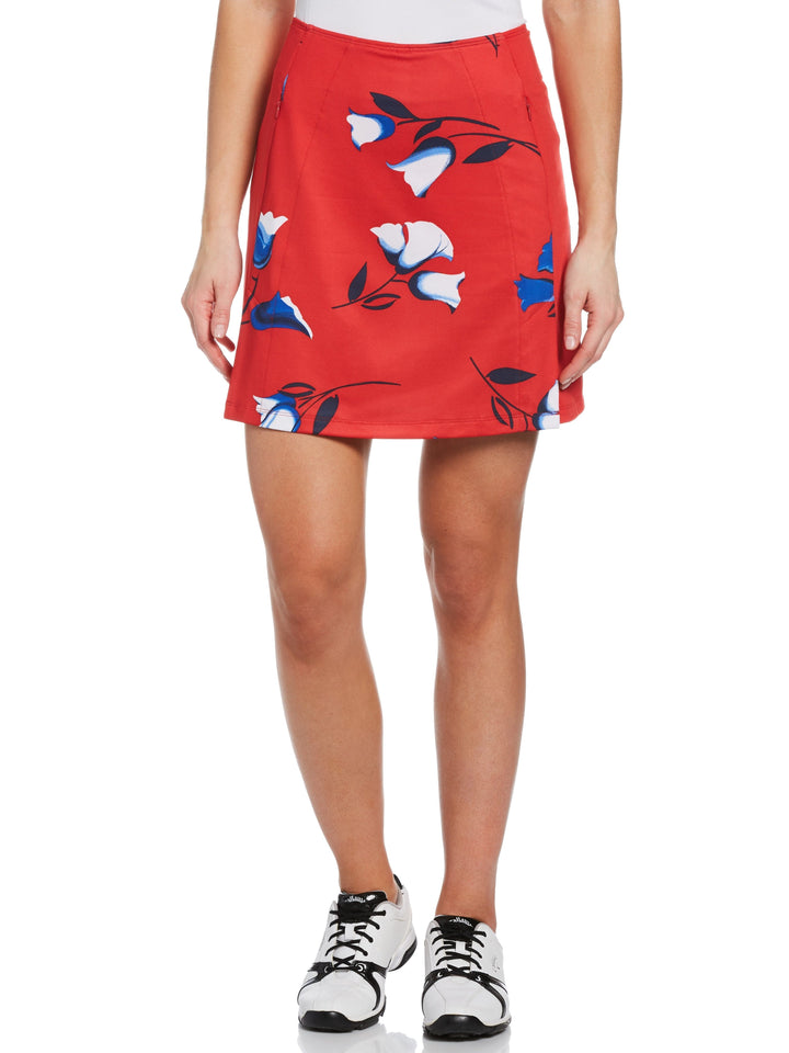 Womens Allover Floral Print Golf Skort-Skorts-True Red-XXL-Callaway