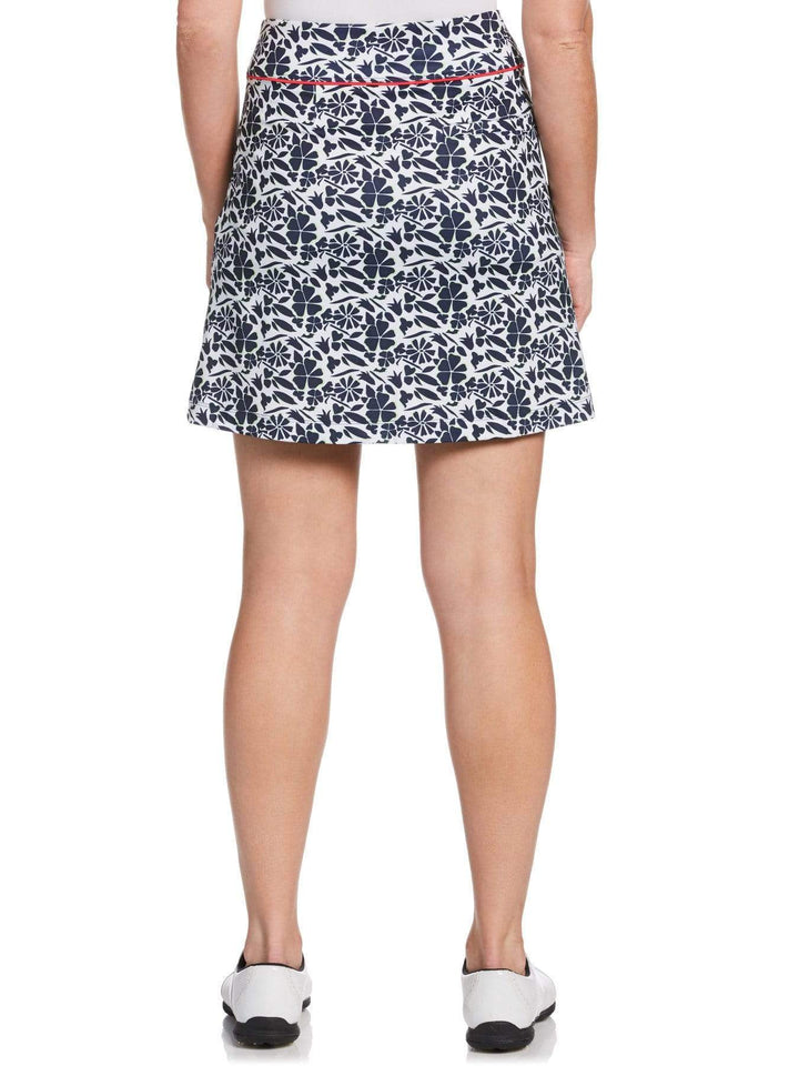 Womens Allover Tropical Floral Print Skort-Skorts-Callaway Apparel