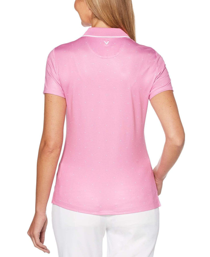 Womens Chevron Polka Dot Polo Polos