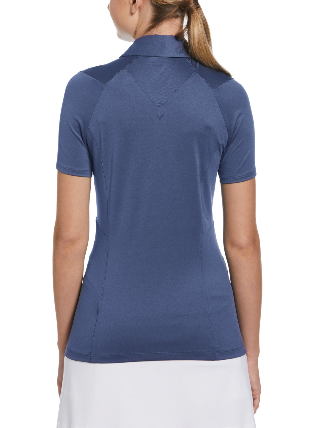 Color Block Chroma Stripe Golf Polo (Blue Indigo) 
