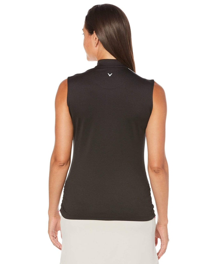 Womens Color Block Mock Polo Polos