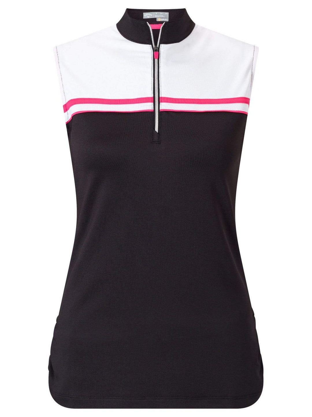 Womens Color Block Mock Polo Polos