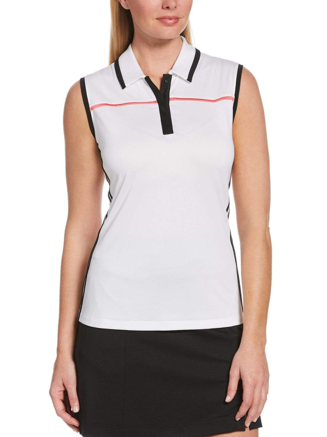 Womens Color Block Polo-Polos-Brilliant White-XL-Callaway Apparel