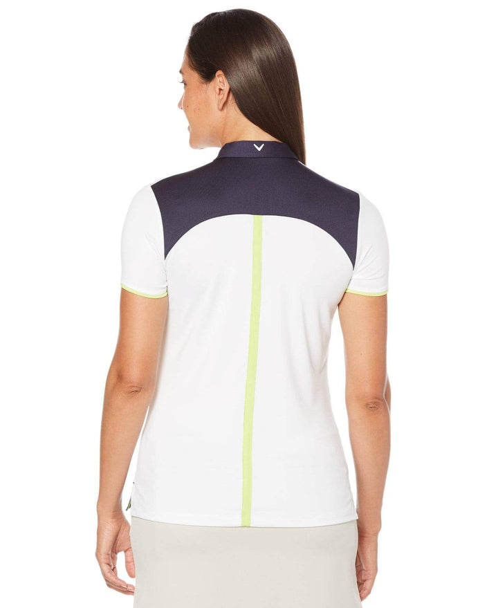 Womens Color Block Polo Polos