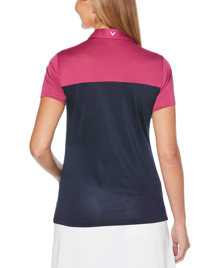 Womens Color Block Polo Polos