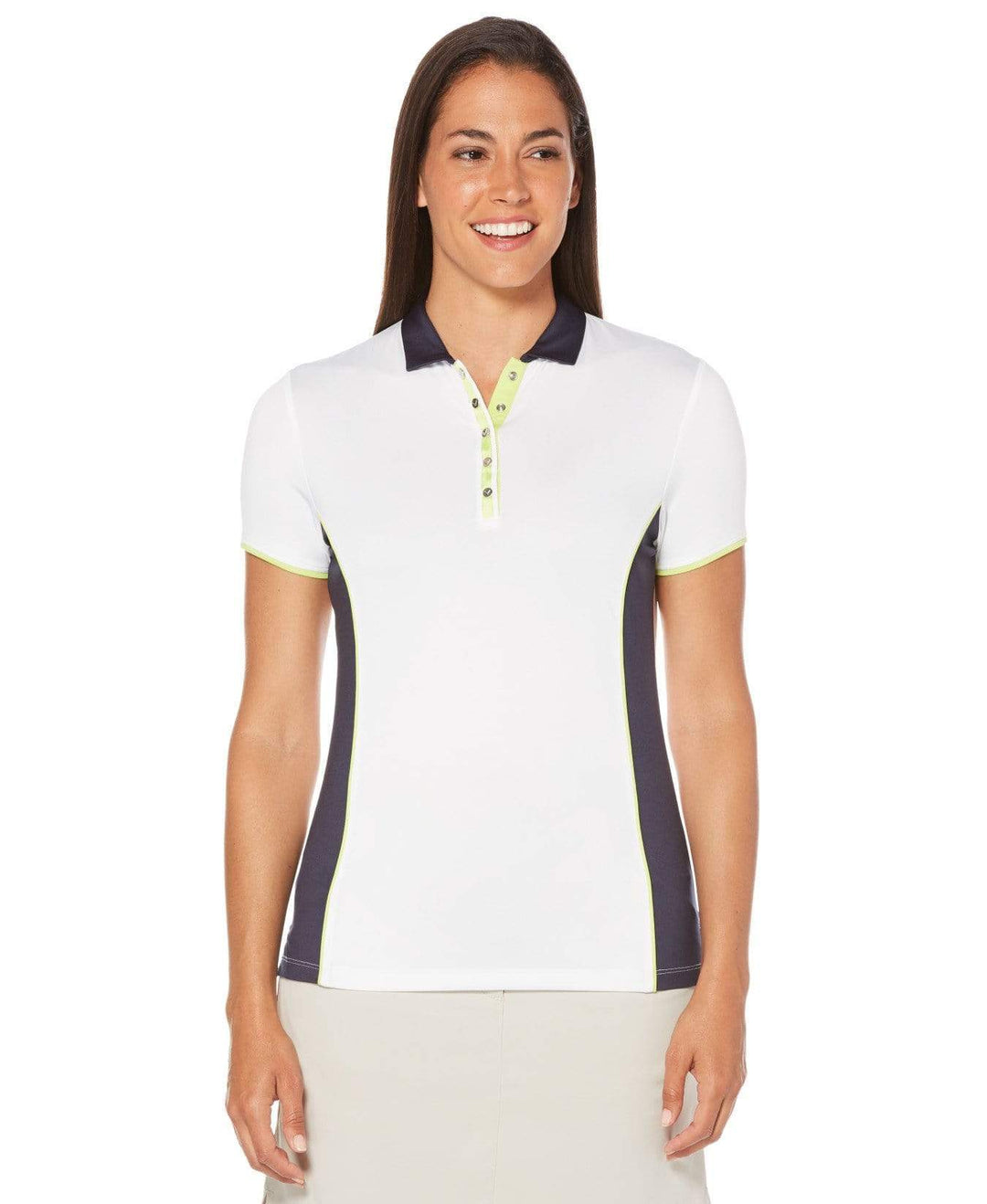 Womens Color Block Polo Polos Peacoat / XXL