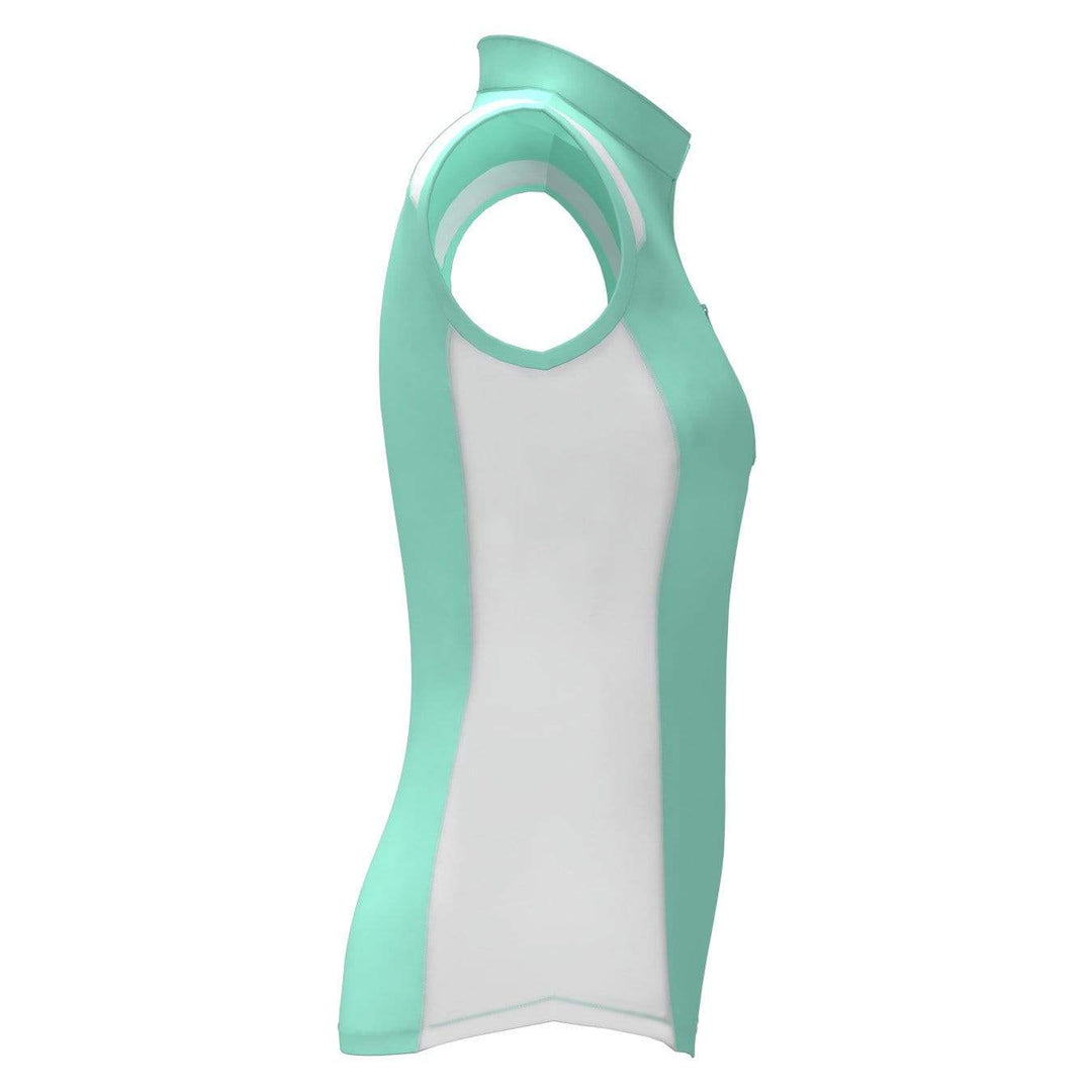 Womens Color Block 1/4 Zip Polo Polos