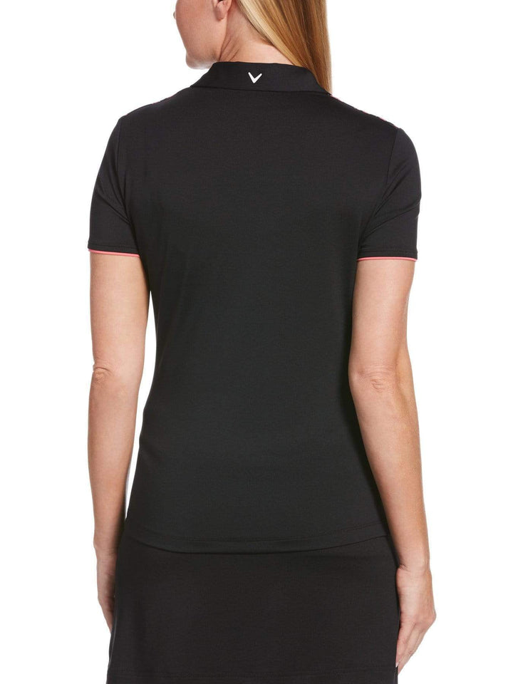 Womens Floral Print Chest Polo-Polos-Callaway Apparel