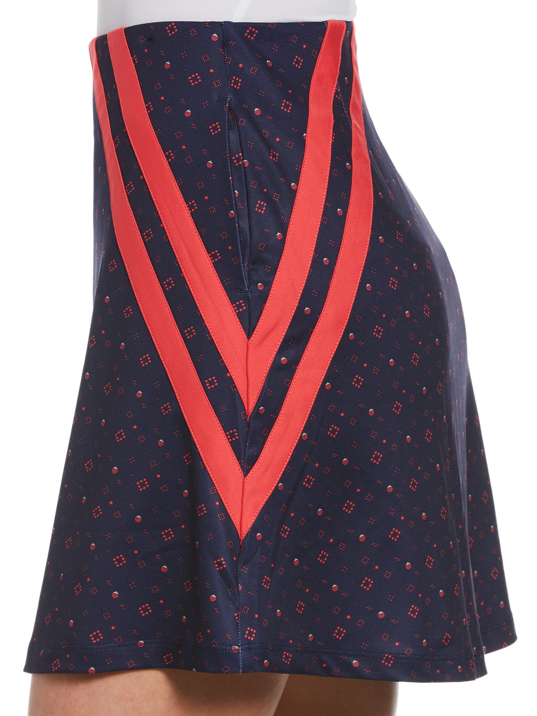 Geometric Strawberry Print Golf Skort (Peacoat) 