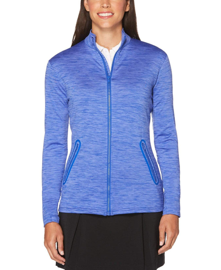 Womens Heathered Jacket Jackets Dazzling Blue Heather / L