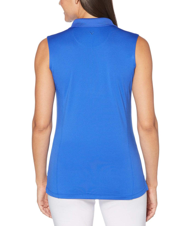 Womens Micro Hex Solid Polo Polos