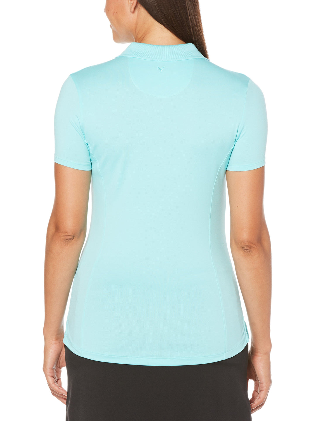 Womens Micro Hex Solid Polo-Polos-Callaway