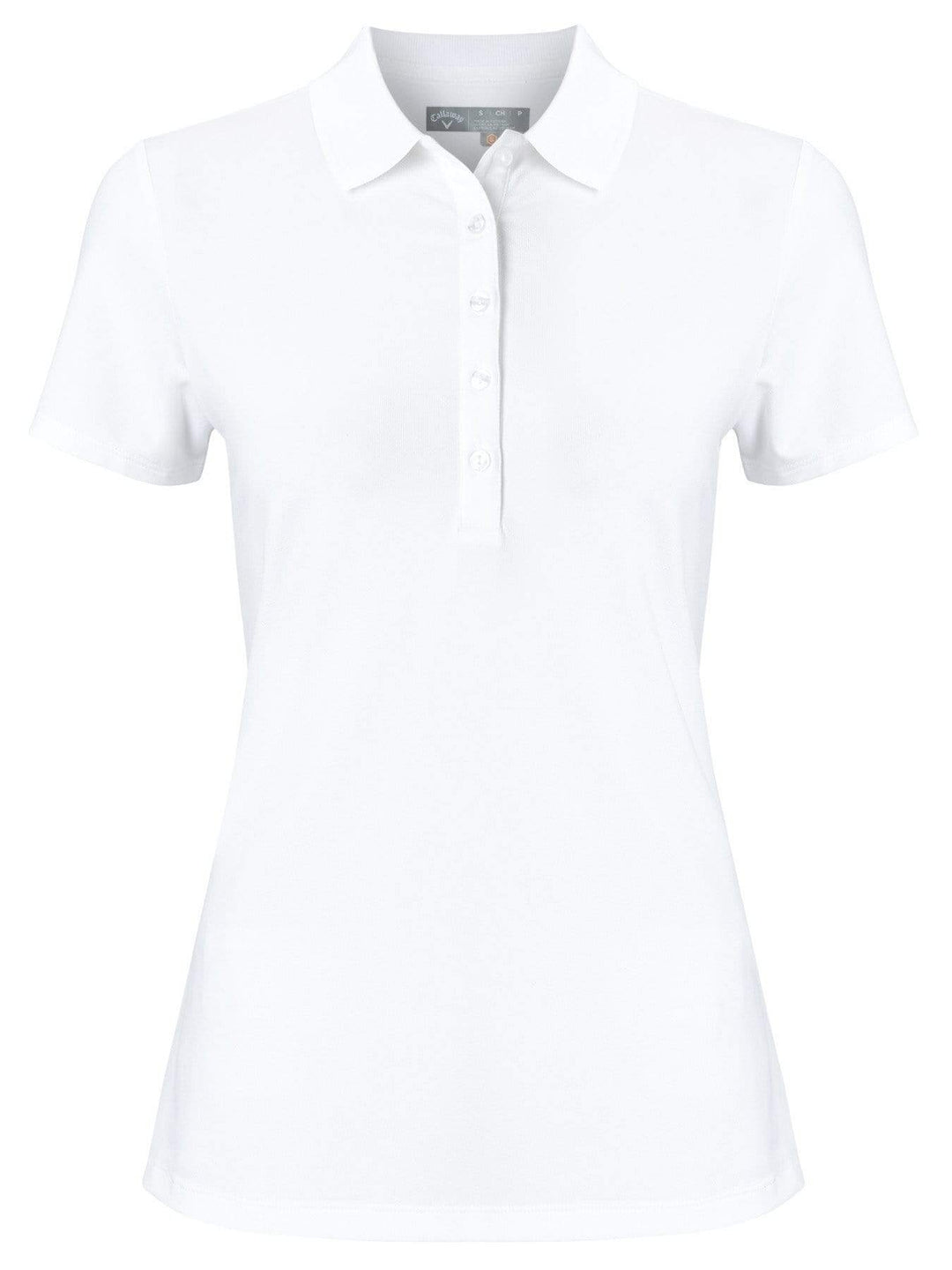 Womens Micro Hex Solid Polo Polos