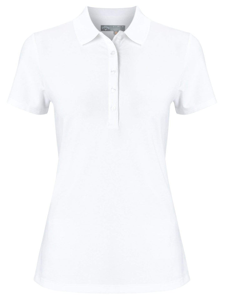 Womens Micro Hex Solid Polo Polos