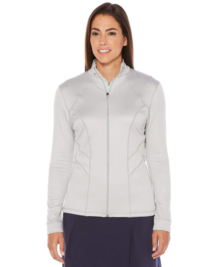 Womens Opti-Dri Heathered Panel Jacket Jackets High Rise Heather / XL