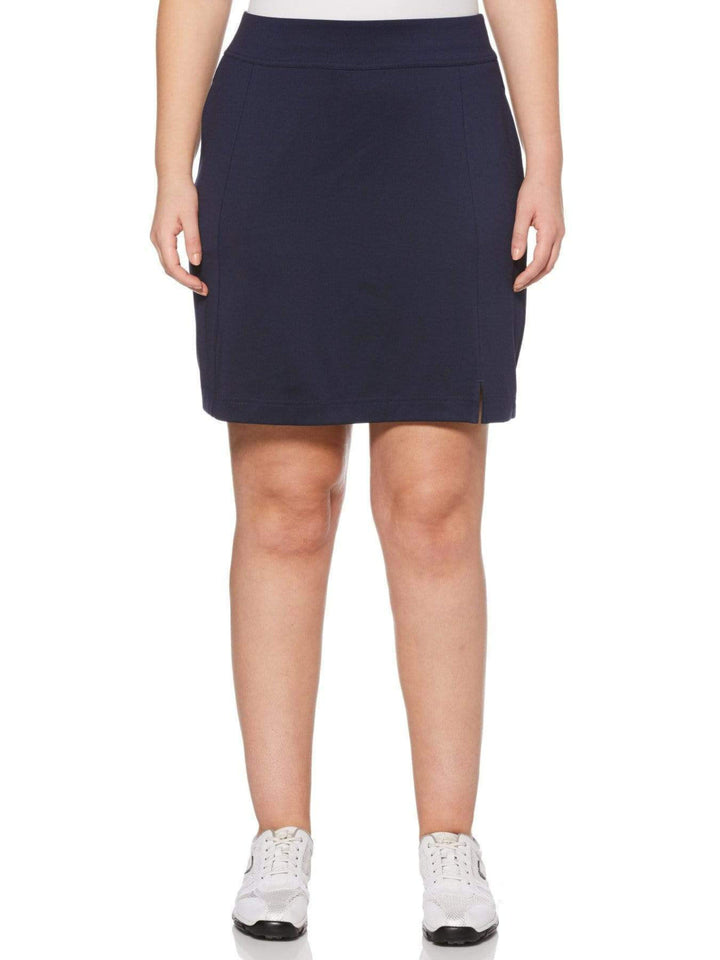 Womens Plus Solid Stretch Skort Skorts Peacoat / 3X