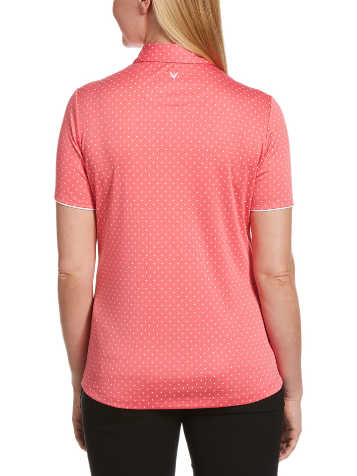 Womens Polka Dot Polo-Polos-Callaway