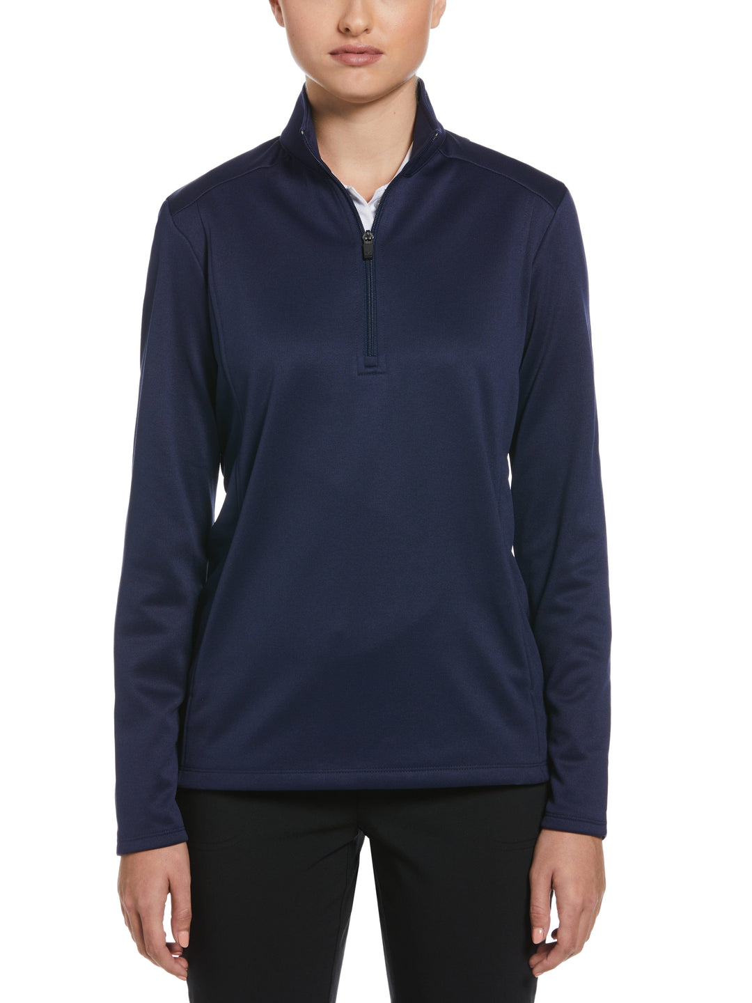 Womens 1/4 Zip Pullover (Peacoat) 