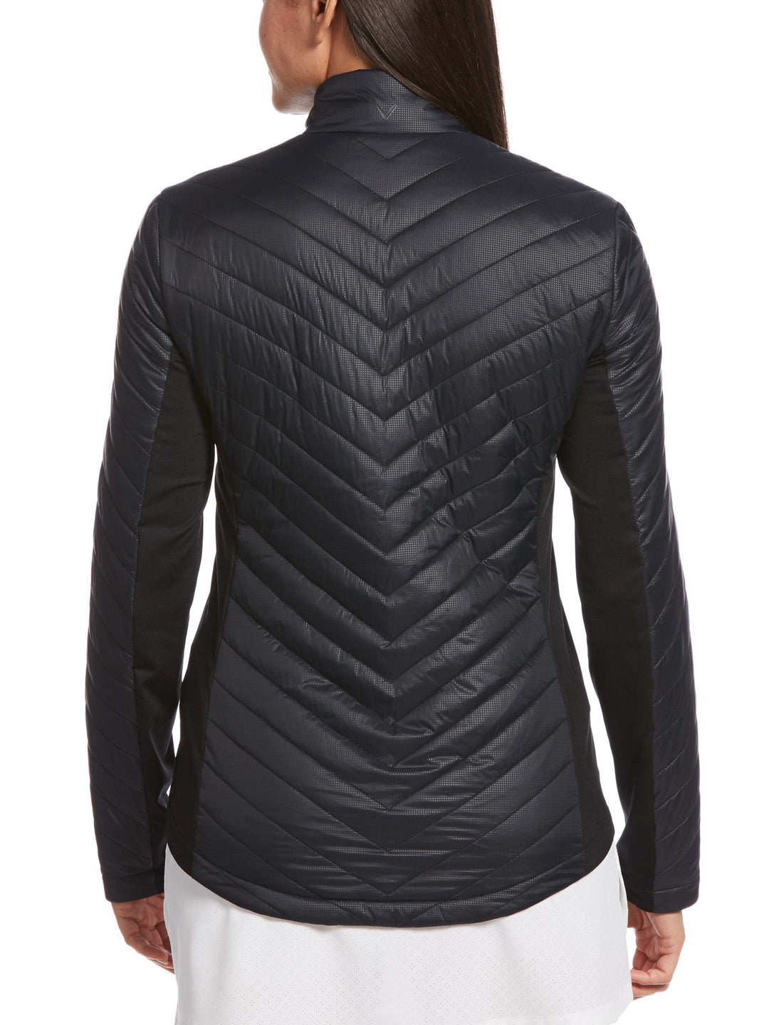 Womens Quilted Mixed Media Jacket-Jackets-Callaway