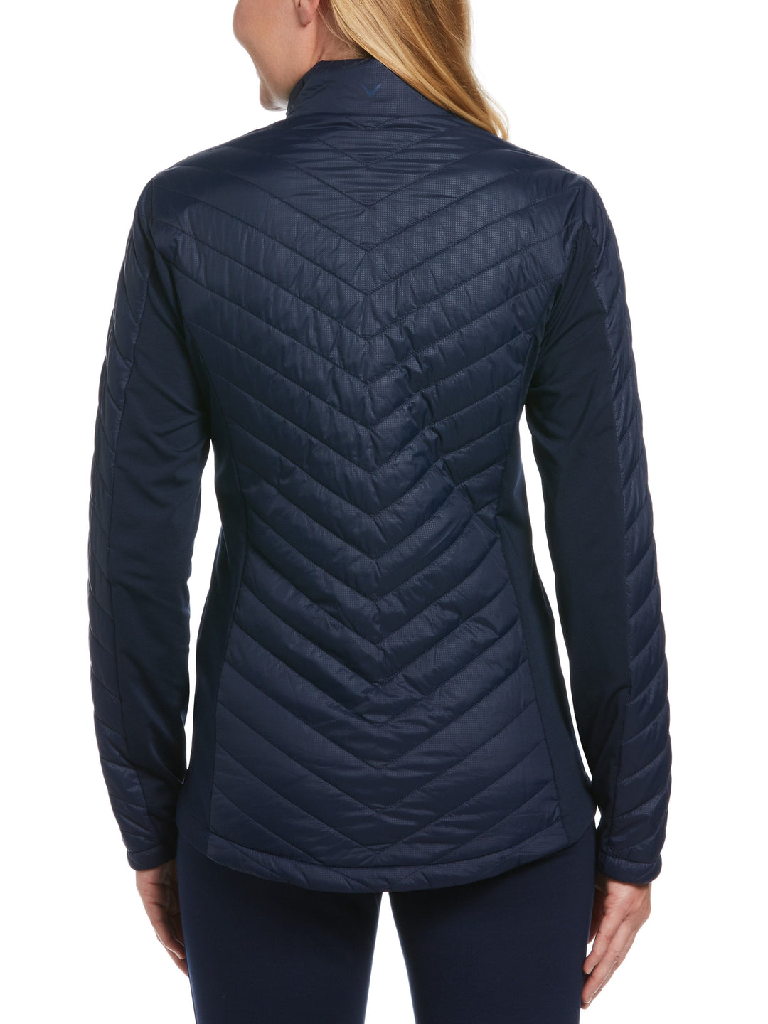 Womens Quilted Mixed Media Jacket-Jackets-Callaway