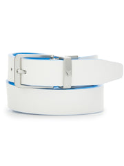 Ladies Reversible Sleek Modern Belt (Ibiza Blue/White) 