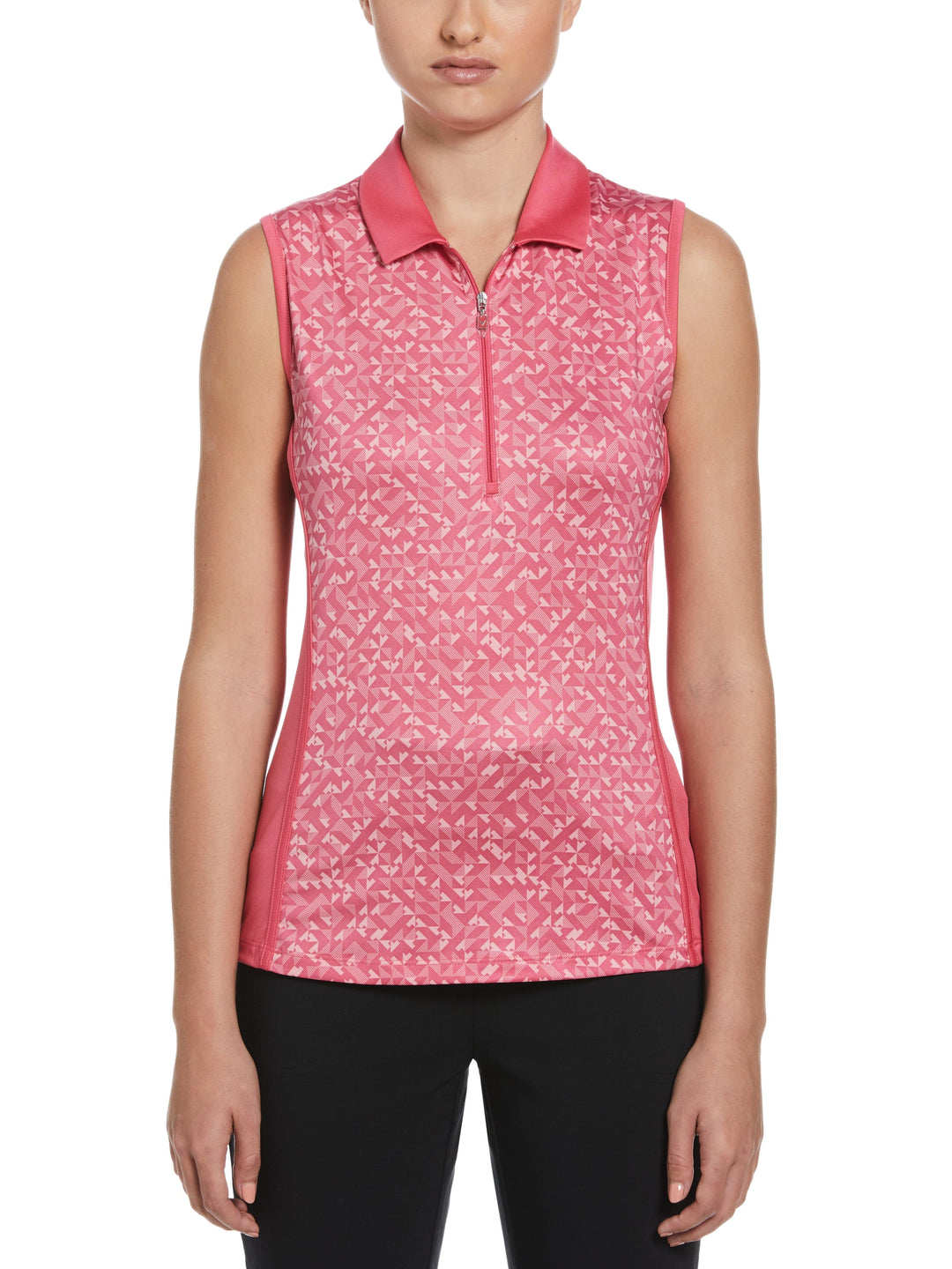 Shape Shifter Geo Print Golf Polo (Fruit Dove) 