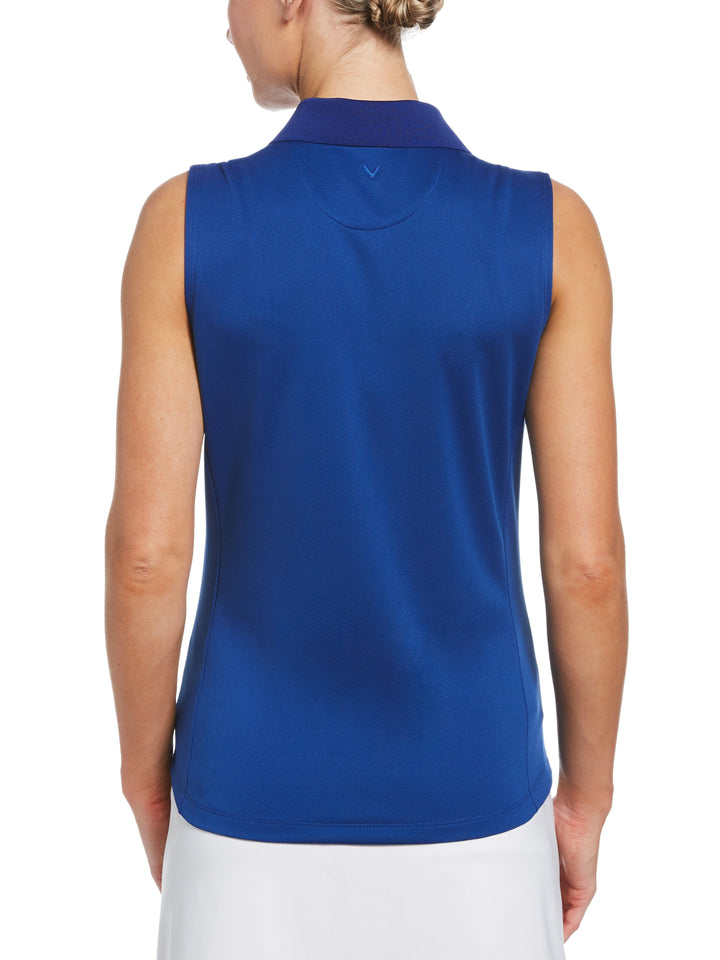 Womens Solid Knit Polo-Polos-Callaway