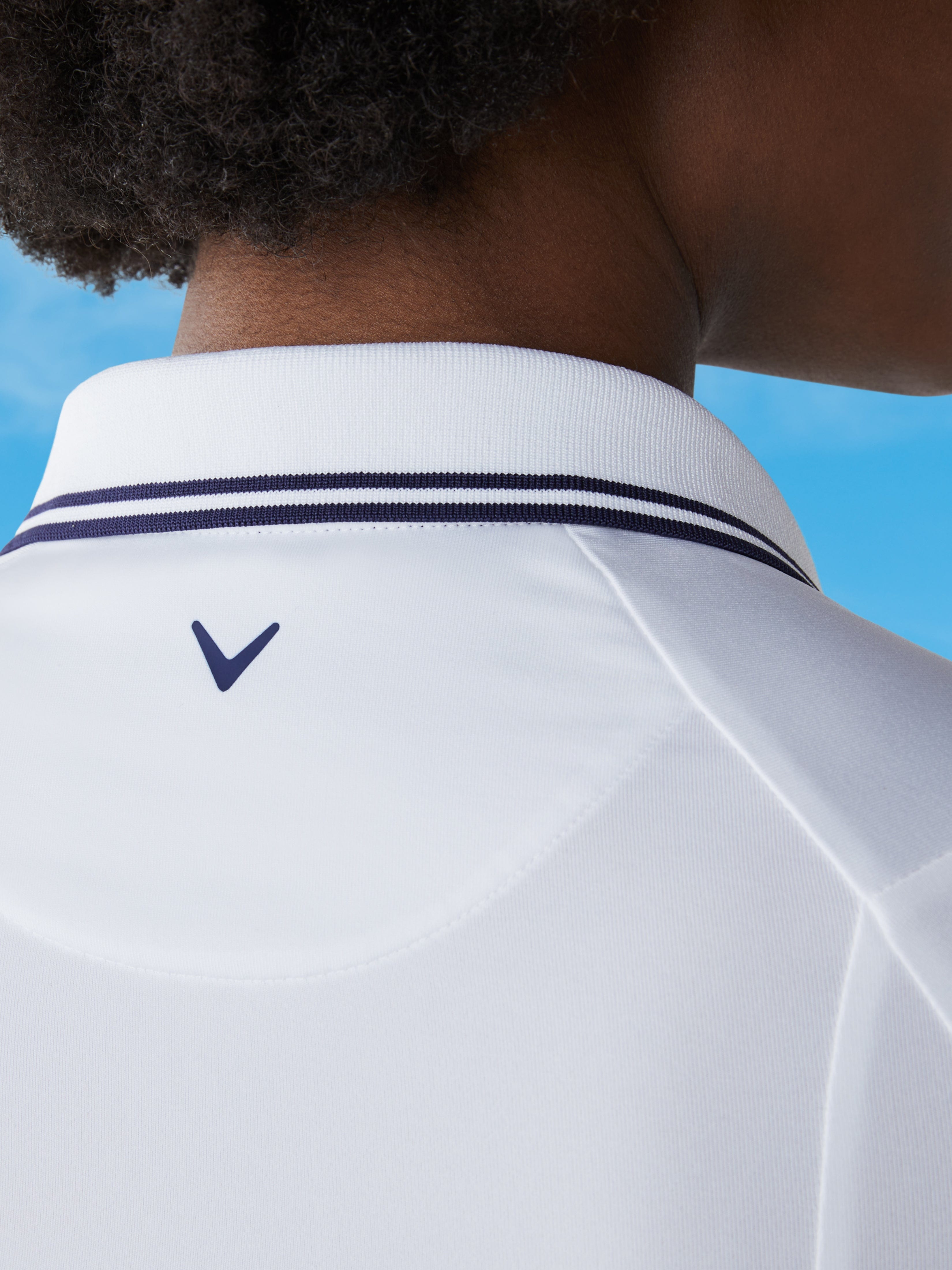 Womens Solid Long Sleeve Golf Polo with Ribbing – Callaway Apparel