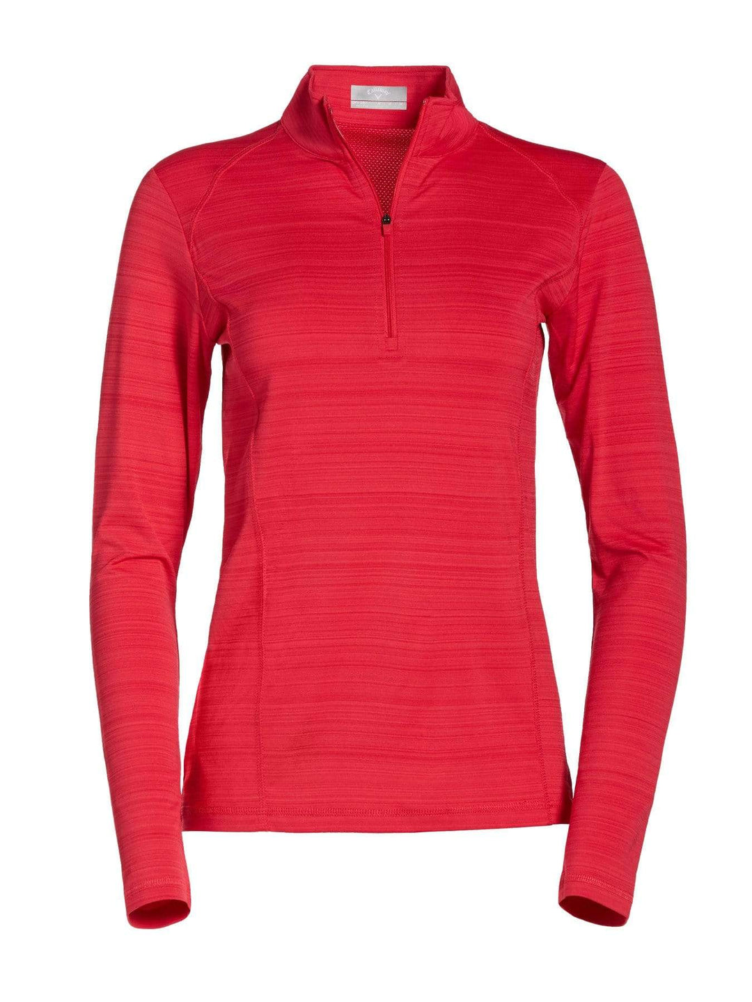 Womens Solid 1/4 Zip Shirt-Jackets-Virtual Pink-XL-Callaway Apparel